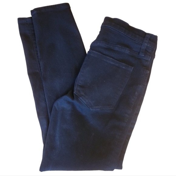 J. Crew 9" High Rise Skinny Black Denim Jeans Size 27 - Picture 3 of 4